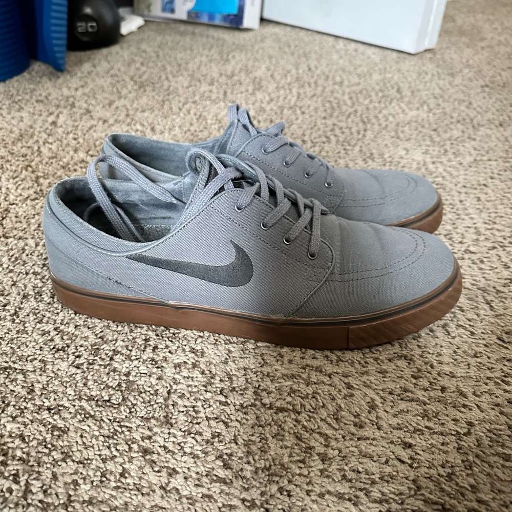 Grey Nike shoes
